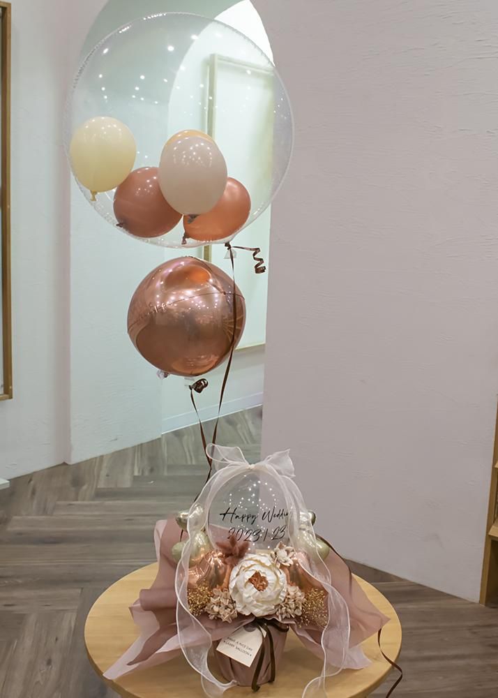 【結婚式 電報/祝電】カメリアバルーンギフト