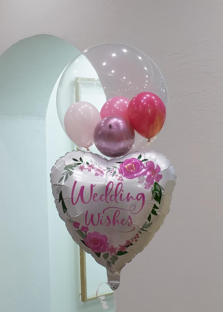 【結婚式 電報/祝電】ウェディングウィッシーズ ヘリウムブーケ - バルーンギフト・電報専門店|全国送料無料