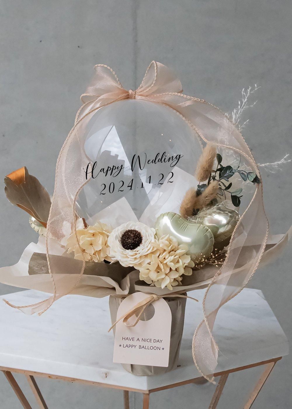 【結婚式 電報/祝電】nuance bubble classic brown