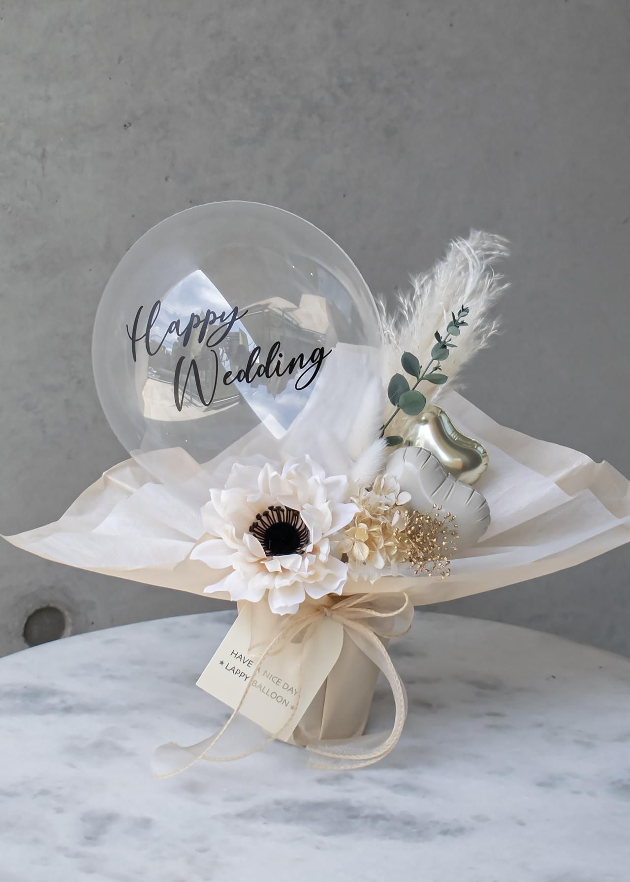 【結婚式電報/祝電】mini bubble ecru beige/ミニバブルエクルベージュ